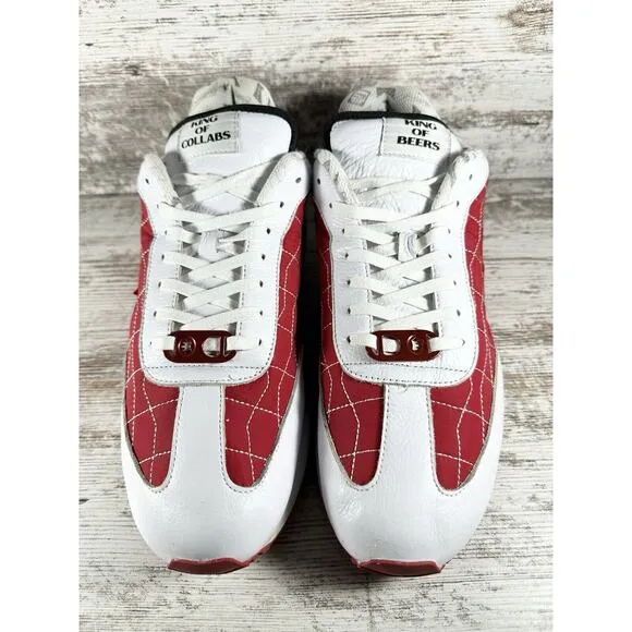 Men's Bud Club x Atmos Budweiser King Of Beers Classic Runner White/Red Sz 13