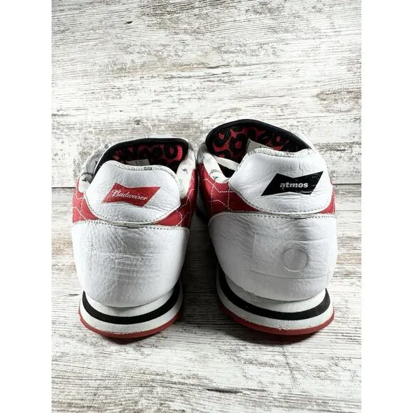 Men's Bud Club x Atmos Budweiser King Of Beers Classic Runner White/Red Sz 13