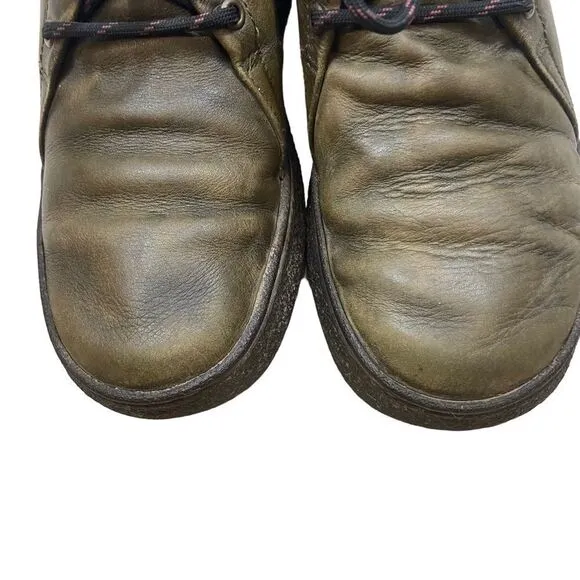 Men’s Camper Brand Green Leather Lace Up Boots Size 38