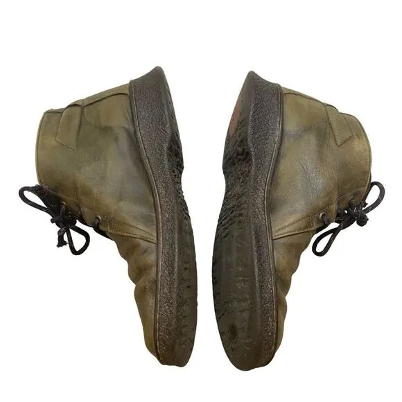 Men’s Camper Brand Green Leather Lace Up Boots Size 38
