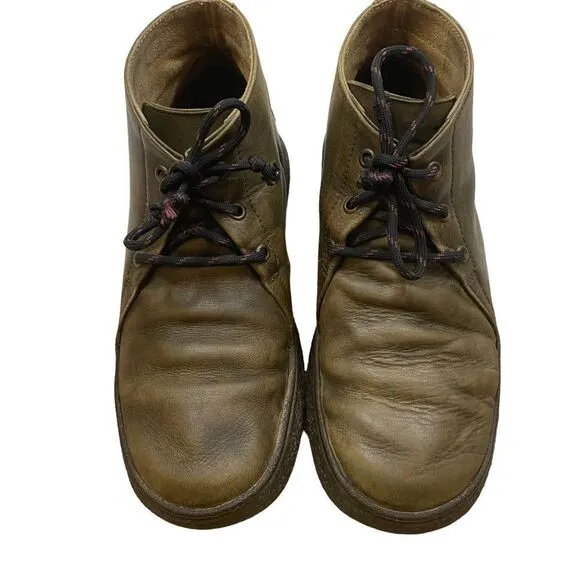 Men’s Camper Brand Green Leather Lace Up Boots Size 38