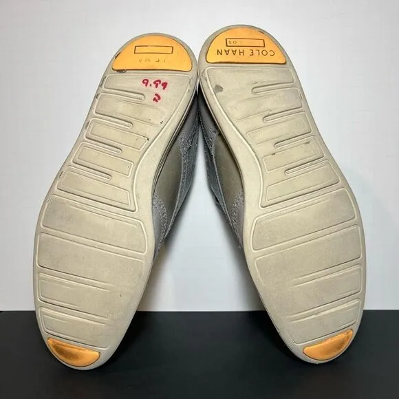 Mens COLE HAAN Original Grand OS Novelty Gray Oxford Shoes / Size 10 Medium