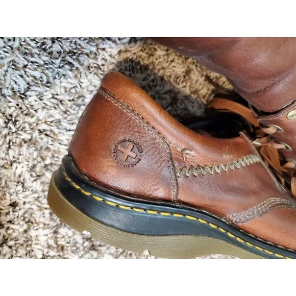 Men's Dr. Marten's Brown Leather Derby Shoes, Size 13M, 12079