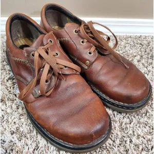 Men's Dr. Marten's Brown Leather Derby Shoes, Size 13M, 12079