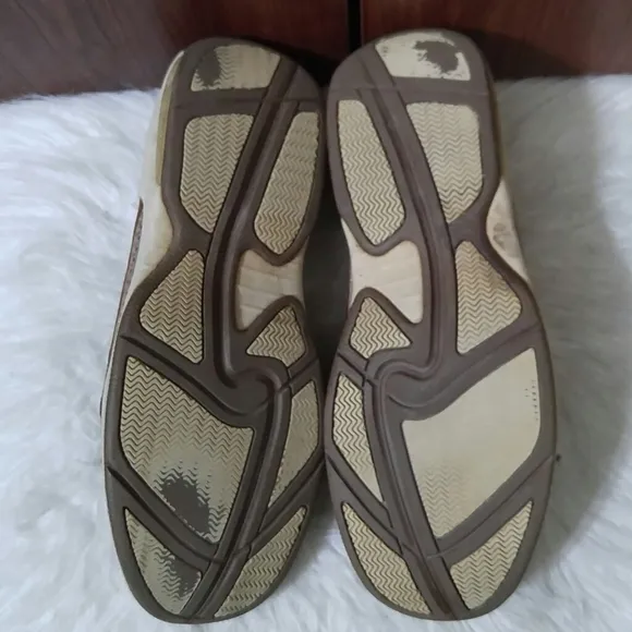 Men's Dunham Captain Mesh Brown Boat Shoe 9 1/2D