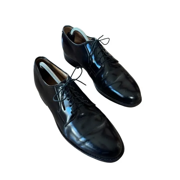 Men’s Johnston and Murphy Optima Size 11 Black Leather Oxford/Derby Shoes