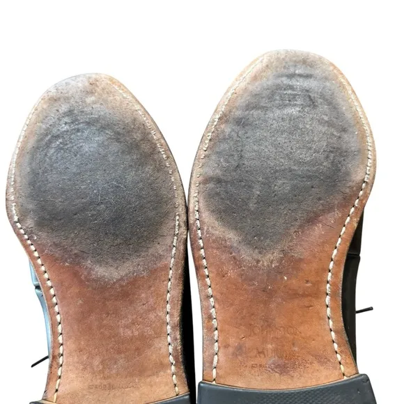 Men’s Johnston and Murphy Optima Size 11 Black Leather Oxford/Derby Shoes