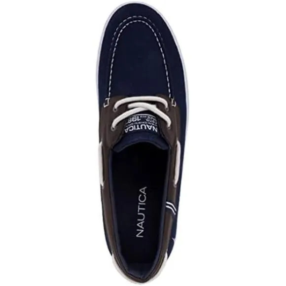 Men's Lace-Up Boat Shoe, Two-Eyelet Casual Loafer, Fashion Sneaker - Galley