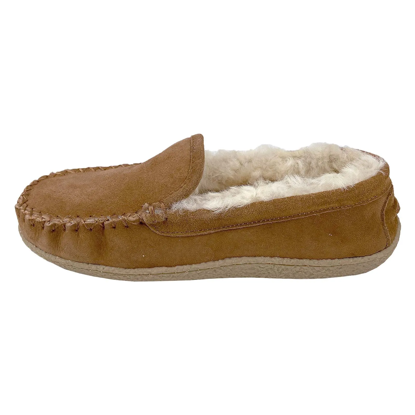 Men's Lined Suede Slippers (Final Clearance - Size 12 ONLY)