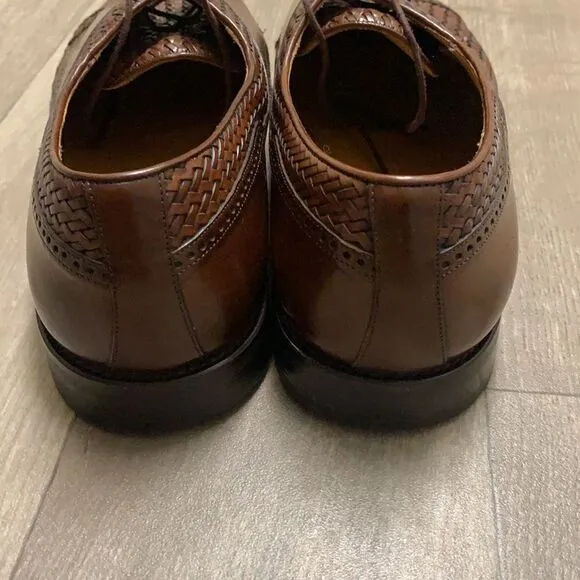 Mens‎ Mezlan Genuine Crocodile Woven Lace Up Oxford Shoes