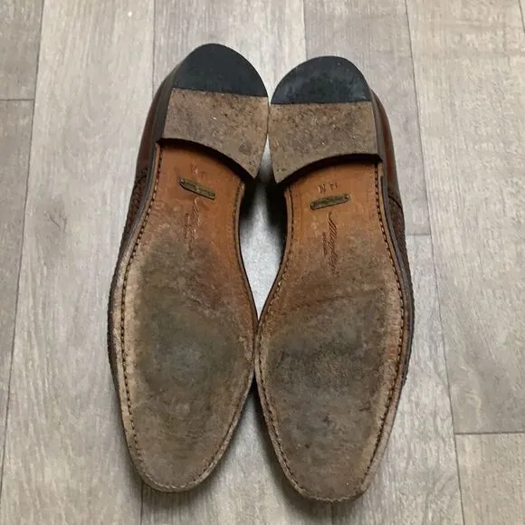 Mens‎ Mezlan Genuine Crocodile Woven Lace Up Oxford Shoes