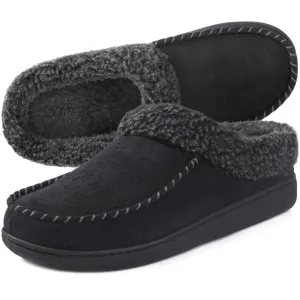Men's Micro-suede Indoor/Outdoor Moccasins with EVA Foam Soles