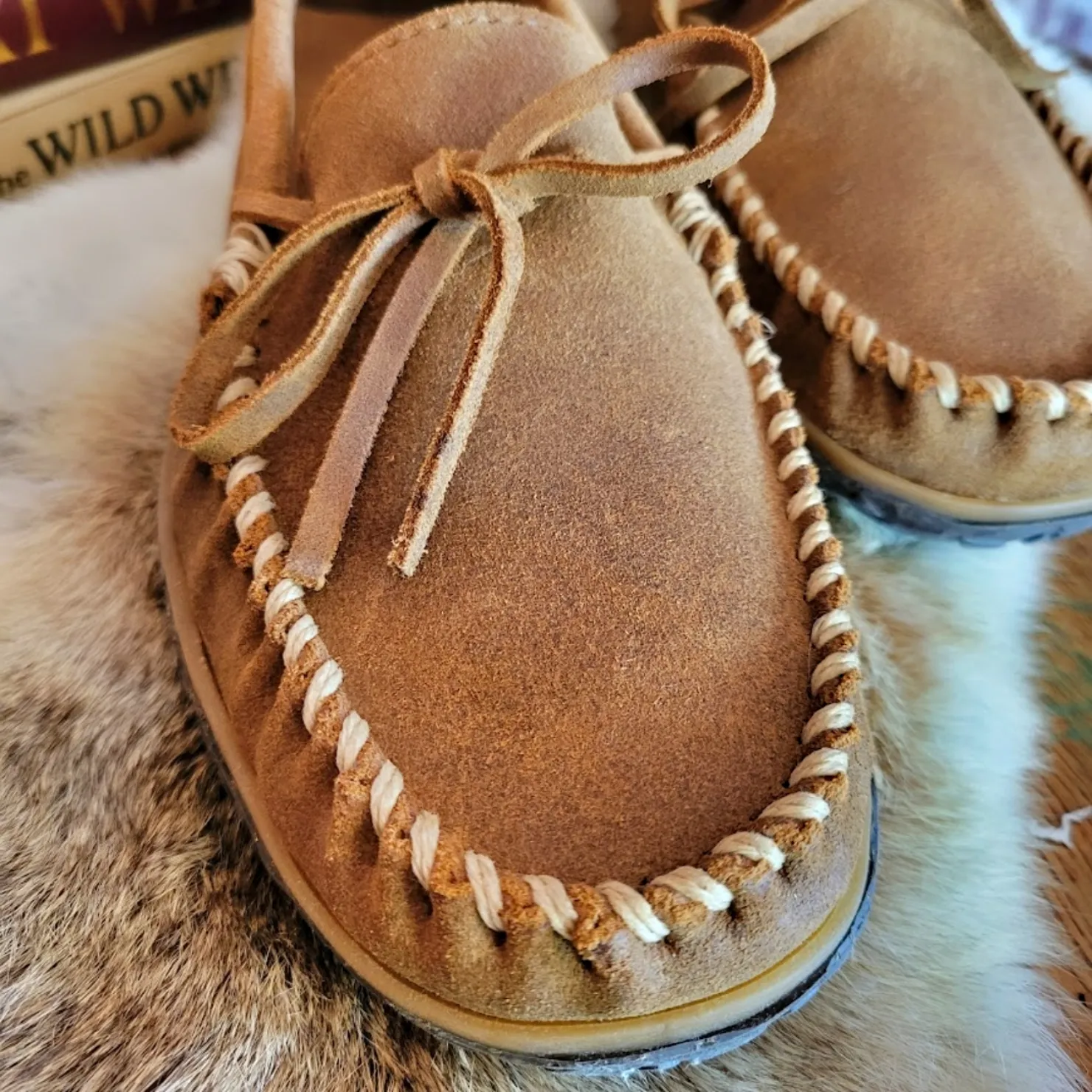 Men's Moccasins the "Tie Tread" by Minnetonka 793A