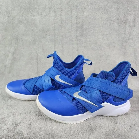Mens Nike Lebron Soldier Basketball Shoes 18 Blue White AT3872-401 Size 11.5