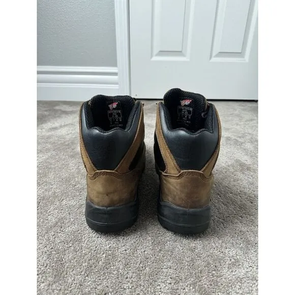 Mens RED WING METGUARD Brown Leather Moc Toe‎ Lace Up Boots US 12