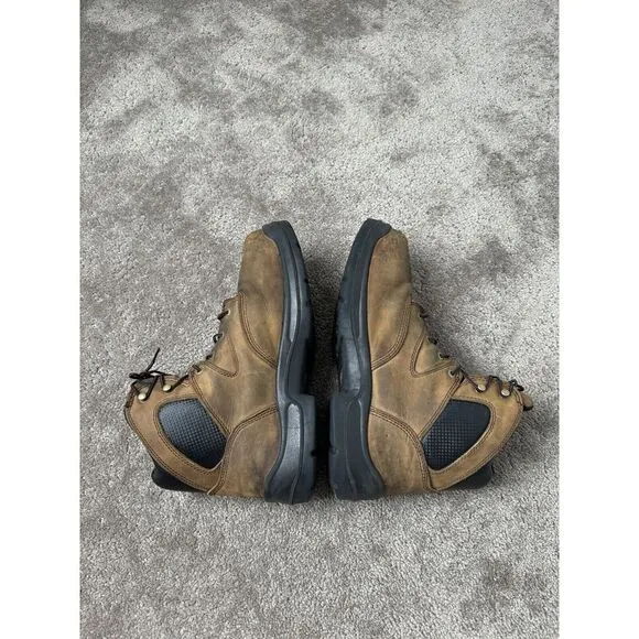 Mens RED WING METGUARD Brown Leather Moc Toe‎ Lace Up Boots US 12