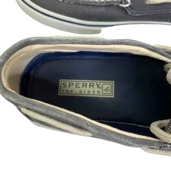 Mens Sperry Hal Yard 2-Eye Grayish Blue Sneakers Size 11.5