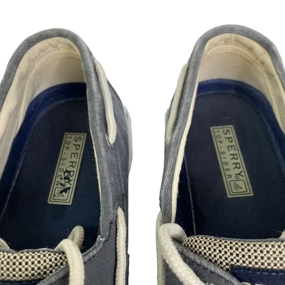 Mens Sperry Hal Yard 2-Eye Grayish Blue Sneakers Size 11.5