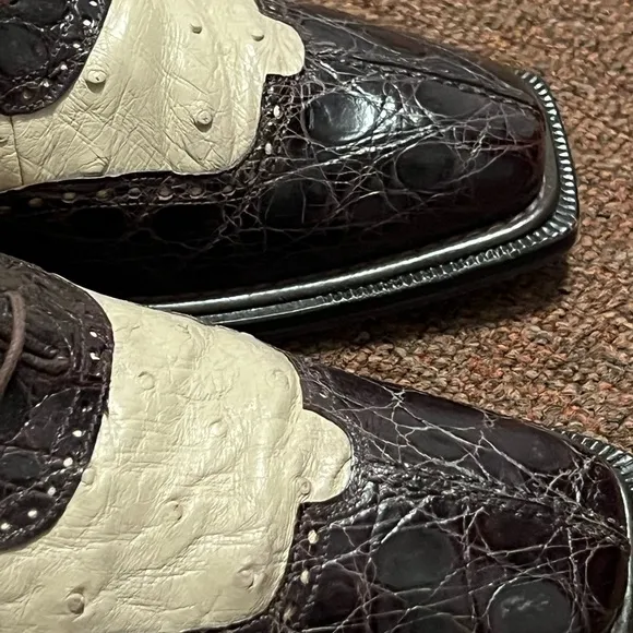 Men's Two-Tone Leather Dress Shoes