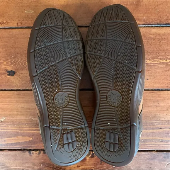 Mephisto Spinnaker Men's Two-Tone Brown Low Top Boat Shoe Size 10 1/2
