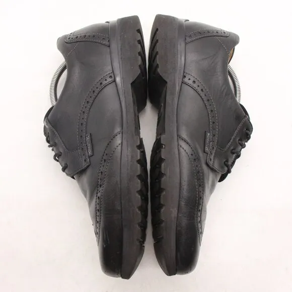 Mephisto Wingtip Men's Size 8.5 Brogue Derby Dress Oxford Black Leather Shoes