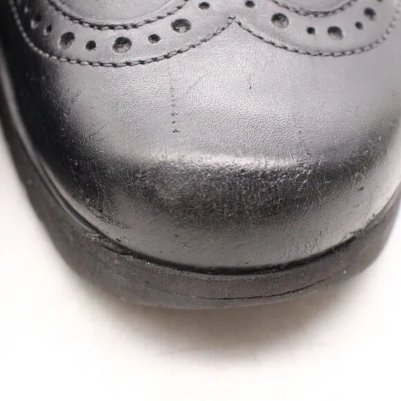 Mephisto Wingtip Men's Size 8.5 Brogue Derby Dress Oxford Black Leather Shoes