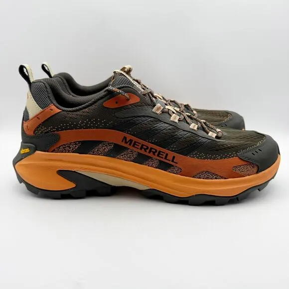 Merrell Mens Moab Speed 2 Hiking Shoes US 14M Orange Athletic GORTEX WP NIB