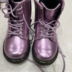 Metallic Purple Boots