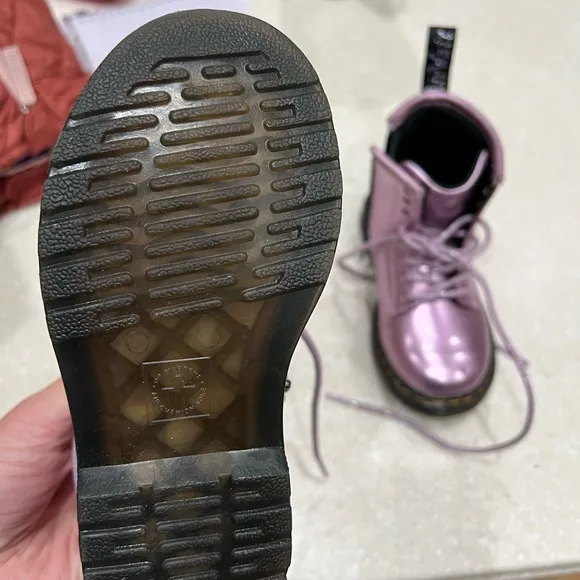 Metallic Purple Boots