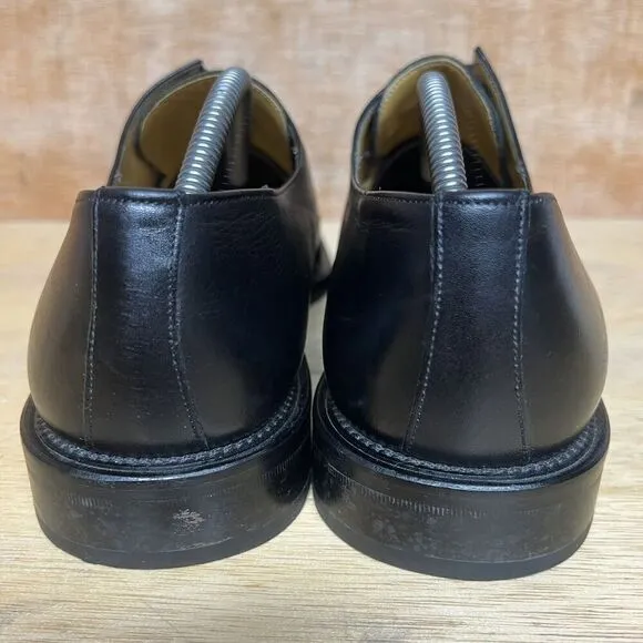 Mezlan Black Leather Oxford Derby Lace Up Shoes Men Size 10.5 M Made In Spain
