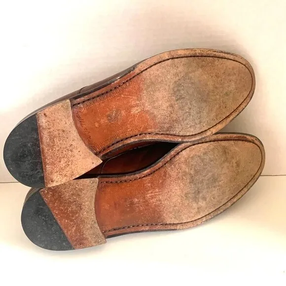 Mezlan Brown Leather Lace-up Oxford Derby Dress Shoe Spain Men’s Size 12
