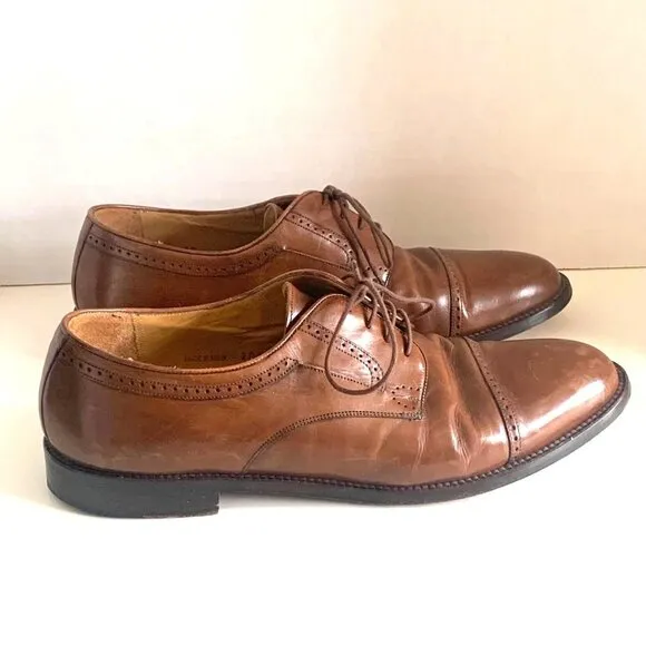 Mezlan Brown Leather Lace-up Oxford Derby Dress Shoe Spain Men’s Size 12
