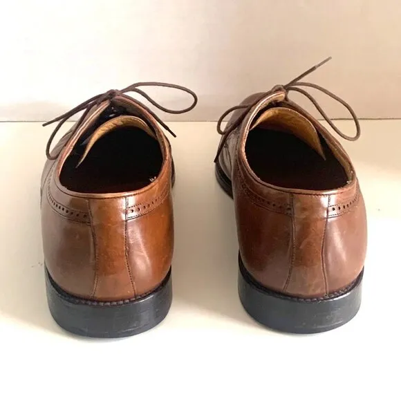 Mezlan Brown Leather Lace-up Oxford Derby Dress Shoe Spain Men’s Size 12