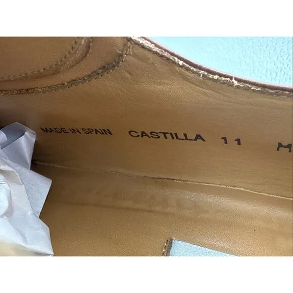 Mezlan Castilla Men’s Brown Leather Derby Dress Shoes Sz 11 Made in Spain