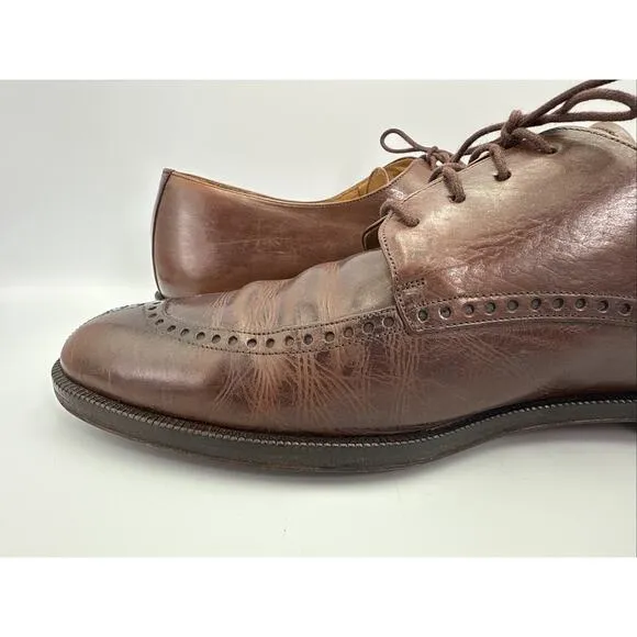 Mezlan Castilla Men’s Brown Leather Derby Dress Shoes Sz 11 Made in Spain