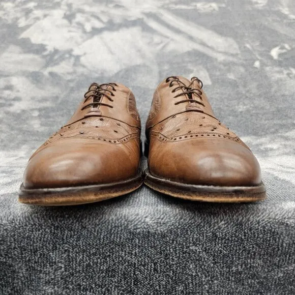 MEZLAN Genuine Ostrich Dress Shoes Mens 13M Derby Loafer brown lace-up oxford