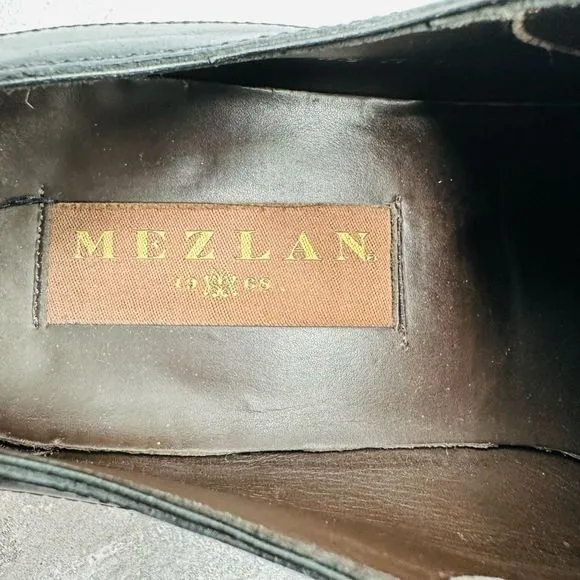 Mezlan Men's Hundley II Oxford Black Leather Dress Shoes Lace Size 8M