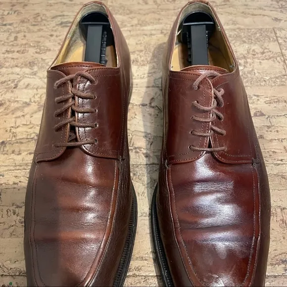 Mezlan Noci Brown Leather Split Toe Oxfords Sz 9