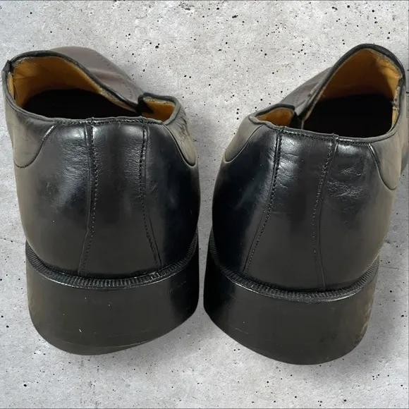 Mezlan Shoes Loafers Men’s Size 8.5 Black Brown Two Tone Slip On