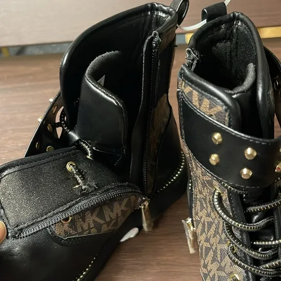 Michael Kors Haskell Studs Boot - Little Kid / Big Kid - Brown / Black