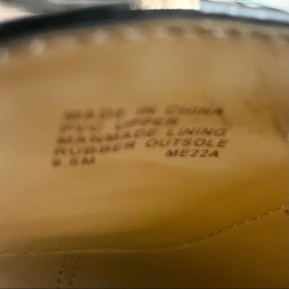 MICHAEL KORS Lillie Logo Moccasin black &amp; brown flat 9.5