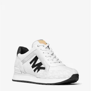 Michael Kors Maddy Two-Tone Logo Trainer - Size 9