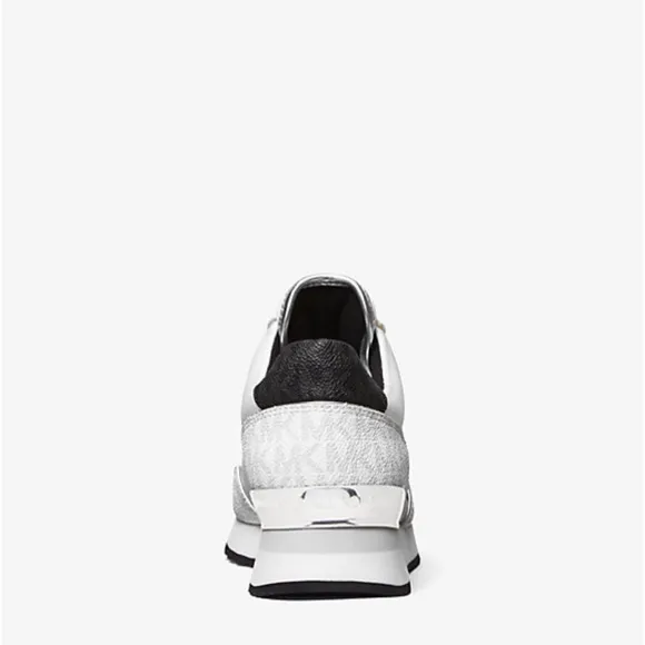 Michael Kors Maddy Two-Tone Logo Trainer - Size 9