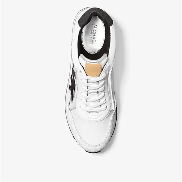 Michael Kors Maddy Two-Tone Logo Trainer - Size 9