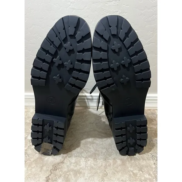 Michael Kors Tatum leather combat boots 11