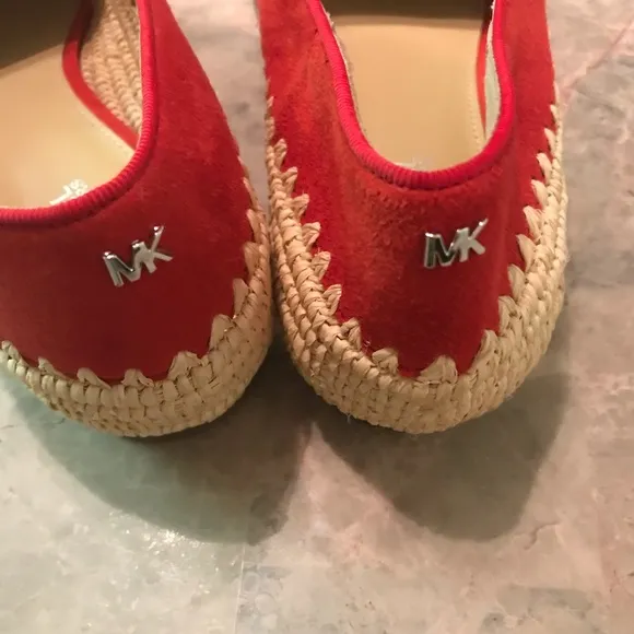 MICHAEL MICHAEL KORS Bahia Suede and Jute Flat 8