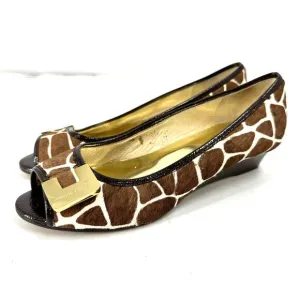 Michael Michael Kors Giraffe Print Calf Hair Wedges size 7
