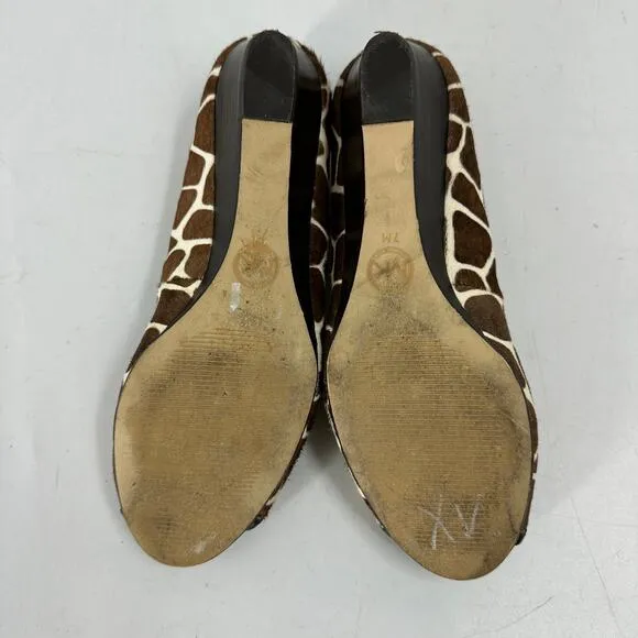 Michael Michael Kors Giraffe Print Calf Hair Wedges size 7