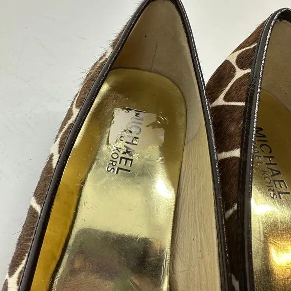 Michael Michael Kors Giraffe Print Calf Hair Wedges size 7