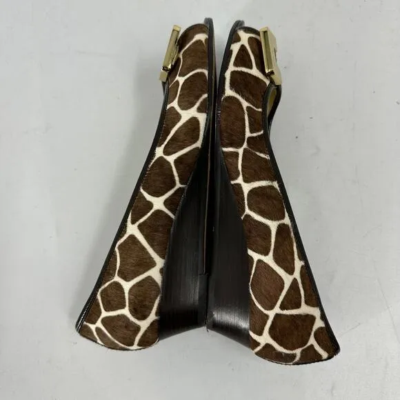 Michael Michael Kors Giraffe Print Calf Hair Wedges size 7
